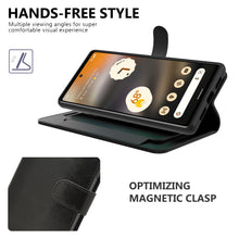 Load image into Gallery viewer, Google Pixel 6a Wallet Case RFID Blocking Leather Folio Phone Pouch