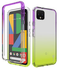 Load image into Gallery viewer, Google Pixel 4 XL Clear Case Full Body Colorful Phone Cover - Gradient Series
