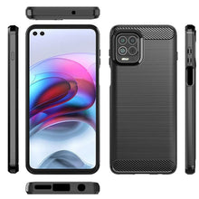Load image into Gallery viewer, Motorola Moto G100 / Edge S Slim Soft Flexible Carbon Fiber Brush Metal Style TPU Case