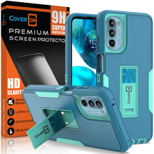Load image into Gallery viewer, Motorola Moto G 5G 2022 Case Heavy Duty Rugged Phone Cover w/ Kickstand