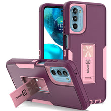 Load image into Gallery viewer, Motorola Moto G 5G 2022 Case Heavy Duty Rugged Phone Cover w/ Kickstand