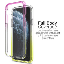 Load image into Gallery viewer, iPhone 11 Pro Clear Case - Full Body Colorful Phone Cover - Gradient Series