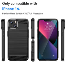 Load image into Gallery viewer, Apple iPhone 14 Plus Case Slim TPU Phone Cover w/ Carbon Fiber