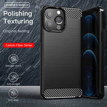 Load image into Gallery viewer, Apple iPhone 14 Pro Case Slim TPU Phone Cover w/ Carbon Fiber