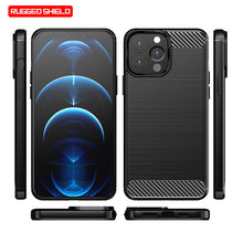 Load image into Gallery viewer, Apple iPhone 14 Pro Max Case Slim TPU Phone Cover w/ Carbon Fiber