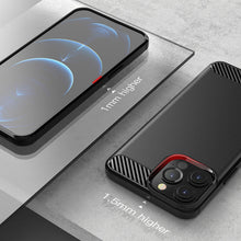 Load image into Gallery viewer, Apple iPhone 14 Pro Max Case Slim TPU Phone Cover w/ Carbon Fiber