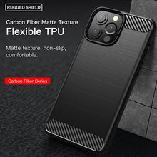 Load image into Gallery viewer, Apple iPhone 14 Pro Max Case Slim TPU Phone Cover w/ Carbon Fiber