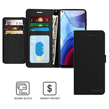 Load image into Gallery viewer, Motorola Moto G Power 2021 Wallet Case - RFID Blocking Leather Folio Phone Pouch - CarryALL Series