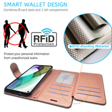 Load image into Gallery viewer, Motorola Moto G Stylus 2021 Wallet Case - RFID Blocking Leather Folio Phone Pouch - CarryALL Series