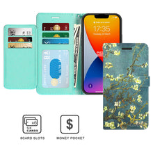 Load image into Gallery viewer, Apple iPhone 14 Wallet Case RFID Blocking Leather Folio Phone Pouch