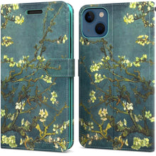 Load image into Gallery viewer, Apple iPhone 14 Wallet Case RFID Blocking Leather Folio Phone Pouch