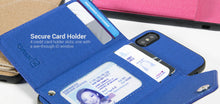 Load image into Gallery viewer, iPhone XS Max Wallet Case Pocket Pouch Credit Card Holder Fabric-Backed Phone Cover - Pocket Pouch Series