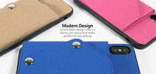 Load image into Gallery viewer, iPhone XR Wallet Case Pocket Pouch Credit Card Holder Fabric-Backed Phone Cover - Pocket Pouch Series