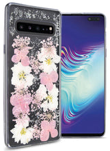 Load image into Gallery viewer, Samsung Galaxy S10 5G Flower Case Handmade Slim Fit TPU Phone Cover - Real Flower TPU Series