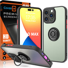 Load image into Gallery viewer, Apple iPhone 14 Pro Ring Case Clear Tinted Back Phone Cover