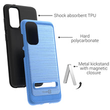 Load image into Gallery viewer, Samsung Galaxy S20 Case - Metal Kickstand Hybrid Phone Cover - SleekStand Series