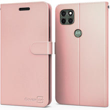 Load image into Gallery viewer, Motorola Moto G9 Power Wallet Case - RFID Blocking Leather Folio Phone Pouch - CarryALL Series