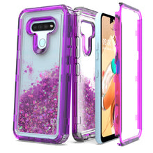Load image into Gallery viewer, LG K51 / Reflect Clear Liquid Glitter Case - Full Body Tough Military Grade Shockproof Phone Cover