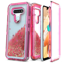 Load image into Gallery viewer, LG K51 / Reflect Clear Liquid Glitter Case - Full Body Tough Military Grade Shockproof Phone Cover