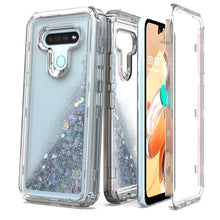 Load image into Gallery viewer, LG K51 / Reflect Clear Liquid Glitter Case - Full Body Tough Military Grade Shockproof Phone Cover