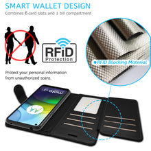Load image into Gallery viewer, Motorola Moto G9 Power Wallet Case - RFID Blocking Leather Folio Phone Pouch - CarryALL Series