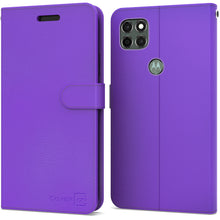 Load image into Gallery viewer, Motorola Moto G9 Power Wallet Case - RFID Blocking Leather Folio Phone Pouch - CarryALL Series