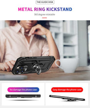 Load image into Gallery viewer, Apple iPhone 14 Pro Max Case with Metal Ring Kickstand