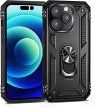 Load image into Gallery viewer, Apple iPhone 14 Pro Max Case with Metal Ring Kickstand