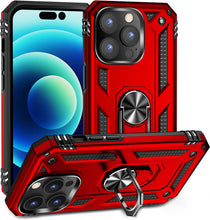 Load image into Gallery viewer, Apple iPhone 14 Pro Case with Metal Ring Kickstand