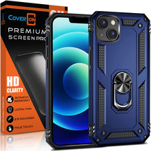 Load image into Gallery viewer, Apple iPhone 14 Case with Metal Ring Kickstand