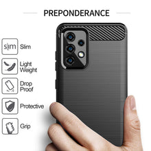Load image into Gallery viewer, Samsung Galaxy A52 Slim Soft Flexible Carbon Fiber Brush Metal Style TPU Case