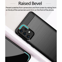 Load image into Gallery viewer, Samsung Galaxy A52 Slim Soft Flexible Carbon Fiber Brush Metal Style TPU Case