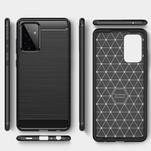 Load image into Gallery viewer, Samsung Galaxy A52 Slim Soft Flexible Carbon Fiber Brush Metal Style TPU Case