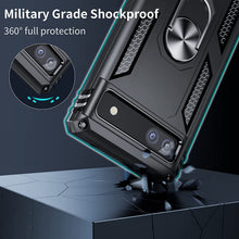 Load image into Gallery viewer, Google Pixel 6a Case with Metal Ring Kickstand