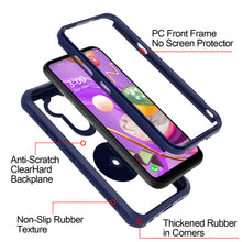 Load image into Gallery viewer, LG Phoenix 5 / Fortune 3 Case - Clear Tinted Metal Ring Phone Cover - Dynamic Series