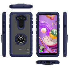 Load image into Gallery viewer, LG Tribute Monarch / Risio 4 / K8x Case - Clear Tinted Metal Ring Phone Cover - Dynamic Series