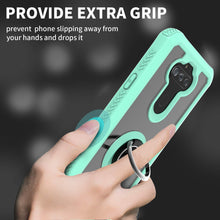 Load image into Gallery viewer, LG Aristo 5 / Aristo 5+ Plus Case - Clear Tinted Metal Ring Phone Cover - Dynamic Series