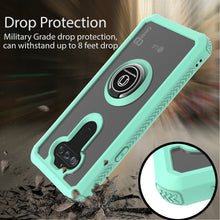 Load image into Gallery viewer, LG Aristo 5 / Aristo 5+ Plus Case - Clear Tinted Metal Ring Phone Cover - Dynamic Series