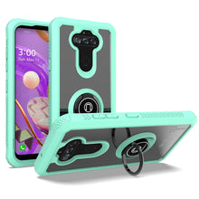 Load image into Gallery viewer, LG Phoenix 5 / Fortune 3 Case - Clear Tinted Metal Ring Phone Cover - Dynamic Series