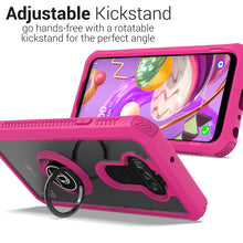 Load image into Gallery viewer, LG Phoenix 5 / Fortune 3 Case - Clear Tinted Metal Ring Phone Cover - Dynamic Series