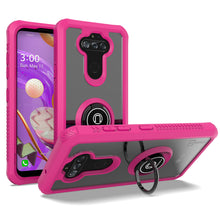 Load image into Gallery viewer, LG Phoenix 5 / Fortune 3 Case - Clear Tinted Metal Ring Phone Cover - Dynamic Series