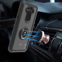Load image into Gallery viewer, LG Aristo 5 / Aristo 5+ Plus Case - Clear Tinted Metal Ring Phone Cover - Dynamic Series