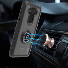 Load image into Gallery viewer, LG Tribute Monarch / Risio 4 / K8x Case - Clear Tinted Metal Ring Phone Cover - Dynamic Series