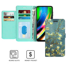 Load image into Gallery viewer, Motorola Moto G9 Plus Wallet Case - RFID Blocking Leather Folio Phone Pouch - CarryALL Series