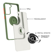 Load image into Gallery viewer, Samsung Galaxy S21 Plus Case - Clear Tinted Metal Ring Phone Cover - Dynamic Series