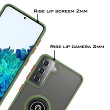 Load image into Gallery viewer, Samsung Galaxy S21 Plus Case - Clear Tinted Metal Ring Phone Cover - Dynamic Series