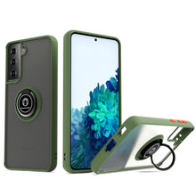 Load image into Gallery viewer, Samsung Galaxy S21 Plus Case - Clear Tinted Metal Ring Phone Cover - Dynamic Series