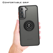 Load image into Gallery viewer, Samsung Galaxy S21 Plus Case - Clear Tinted Metal Ring Phone Cover - Dynamic Series