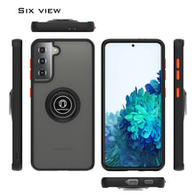 Load image into Gallery viewer, Samsung Galaxy S21 Plus Case - Clear Tinted Metal Ring Phone Cover - Dynamic Series