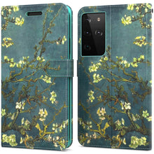 Load image into Gallery viewer, Samsung Galaxy S21 Ultra Wallet Case - RFID Blocking Leather Folio Phone Pouch - CarryALL Series